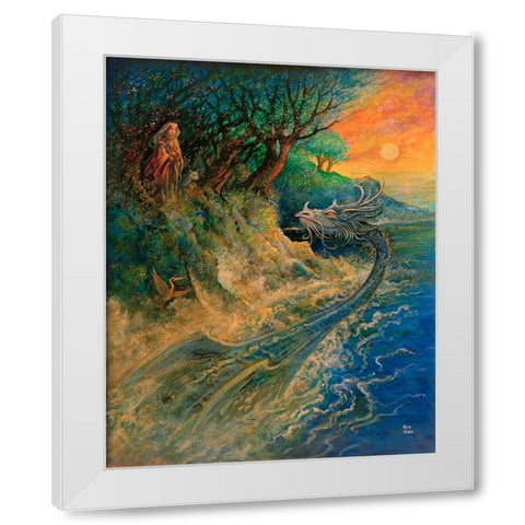 18 White Modern Wood Framed Art Print by Bell, Bill