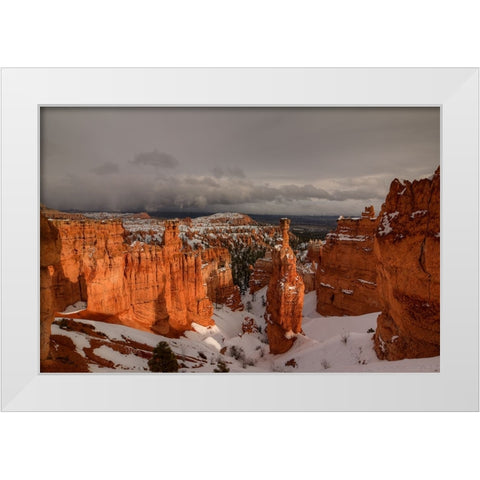 Color After The Storm White Modern Wood Framed Art Print by Sherrell, Bill