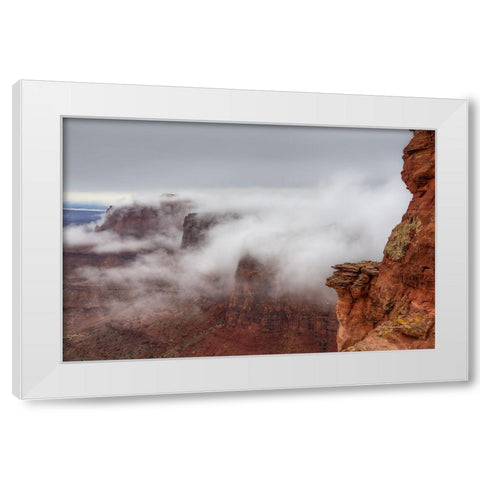 Creation White Modern Wood Framed Art Print by Sherrell, Bill