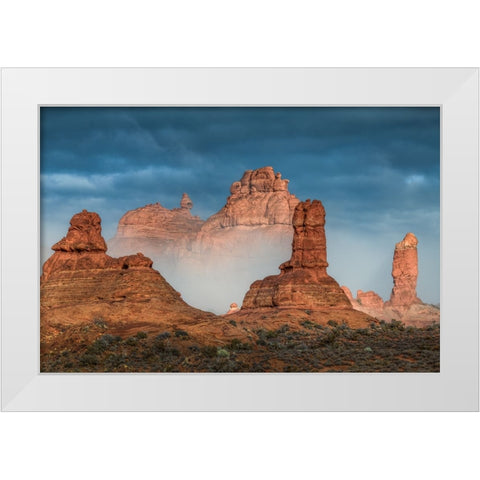 Rise Above It White Modern Wood Framed Art Print by Sherrell, Bill