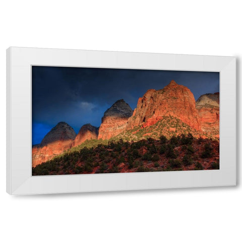 Sunlit Sliver White Modern Wood Framed Art Print by Sherrell, Bill
