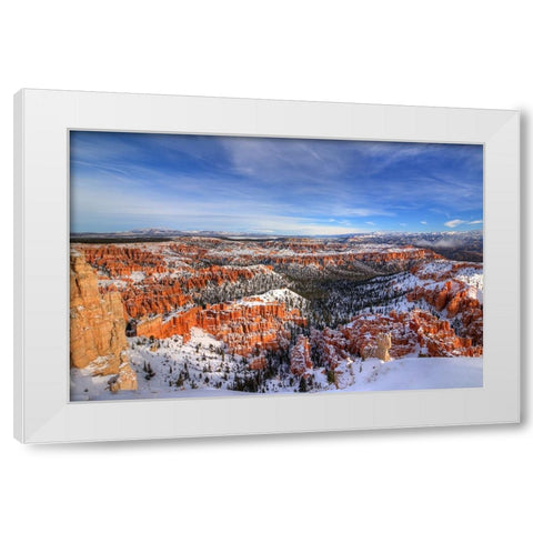Transformation At Bryce Canyon White Modern Wood Framed Art Print by Sherrell, Bill