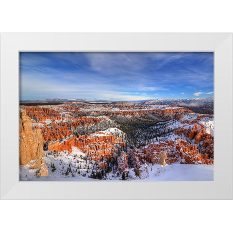 Transformation At Bryce Canyon White Modern Wood Framed Art Print by Sherrell, Bill