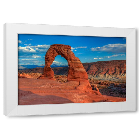 Delicate Arch 1 White Modern Wood Framed Art Print by Sherrell, Bill