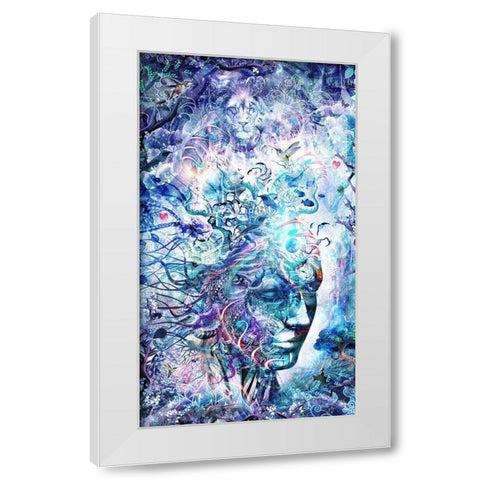 Dreams Of Unity White Modern Wood Framed Art Print by Gray, Cameron