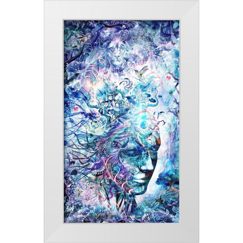 Dreams Of Unity White Modern Wood Framed Art Print by Gray, Cameron