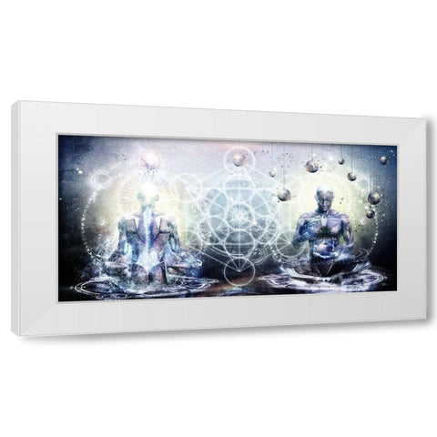 Experience So Lucid-Discovery So Clear White Modern Wood Framed Art Print by Gray, Cameron
