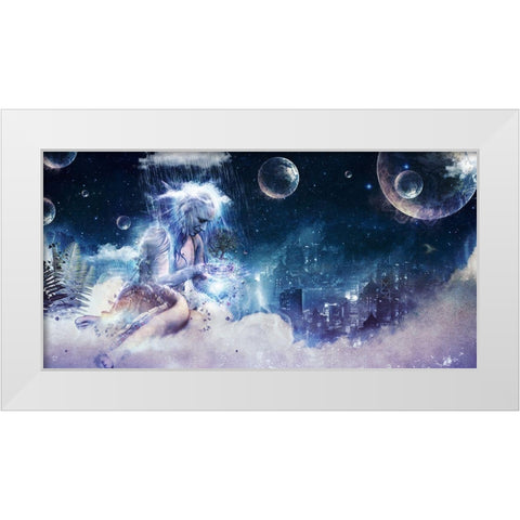 Last Goodbye White Modern Wood Framed Art Print by Gray, Cameron