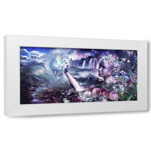 The Painter White Modern Wood Framed Art Print by Gray, Cameron