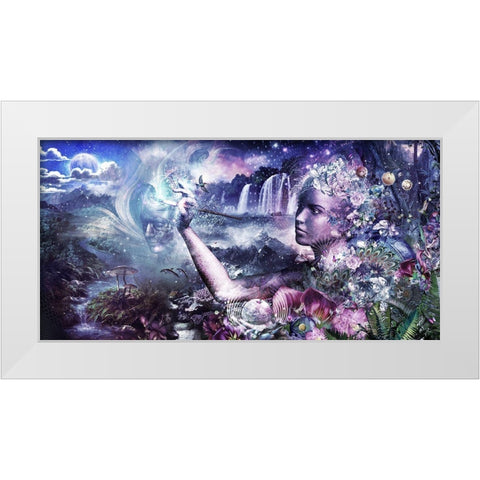 The Painter White Modern Wood Framed Art Print by Gray, Cameron