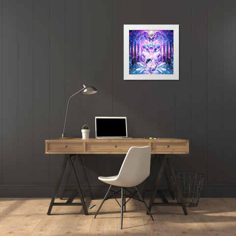Quest For Mindfulness White Modern Wood Framed Art Print by Gray, Cameron