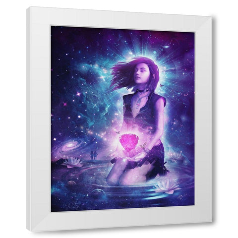 Dream Away White Modern Wood Framed Art Print by Gray, Cameron