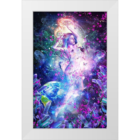 Encounter With The Sublime White Modern Wood Framed Art Print by Gray, Cameron
