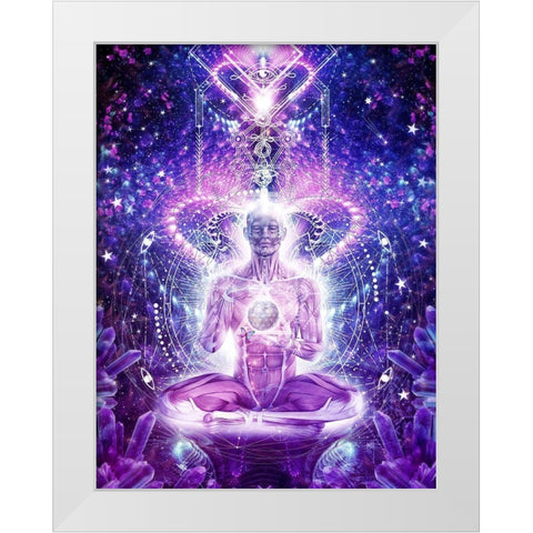 Balanced Self White Modern Wood Framed Art Print by Gray, Cameron