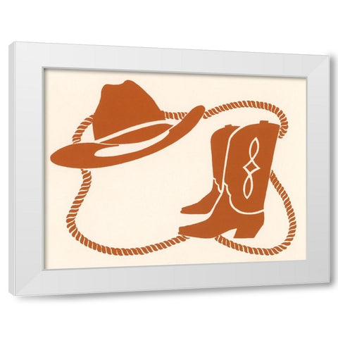 Ca143 White Modern Wood Framed Art Print by Crockett Collection