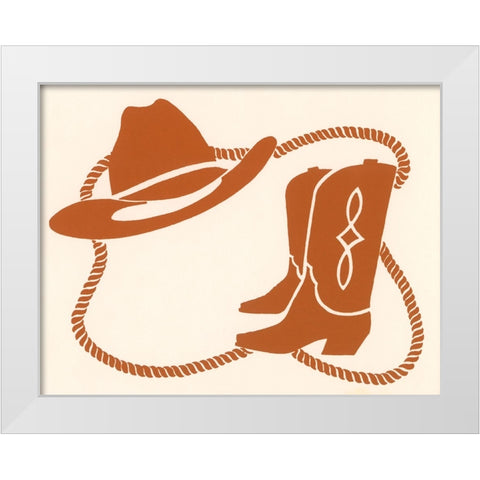 Ca143 White Modern Wood Framed Art Print by Crockett Collection