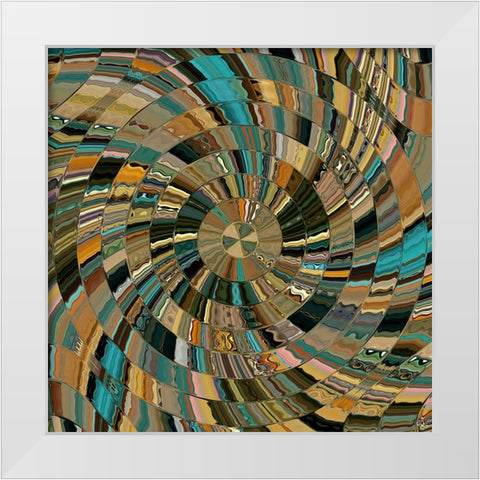 Ari-Zodiac White Modern Wood Framed Art Print by Manlove, David