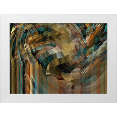 Mushrooms Forever White Modern Wood Framed Art Print by Manlove, David