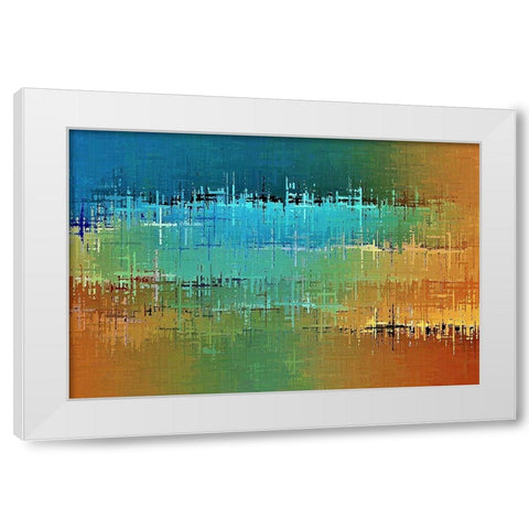 Painted Desert White Modern Wood Framed Art Print by Manlove, David