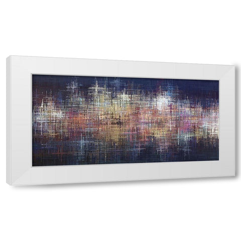 Pastel Crosses White Modern Wood Framed Art Print by Manlove, David