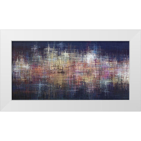 Pastel Crosses White Modern Wood Framed Art Print by Manlove, David