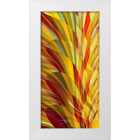 Flower Petals White Modern Wood Framed Art Print by Manlove, David