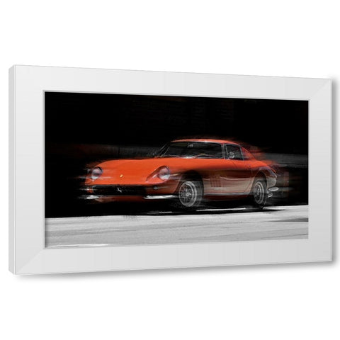 Ferrari 275 GTB White Modern Wood Framed Art Print by Manlove, David