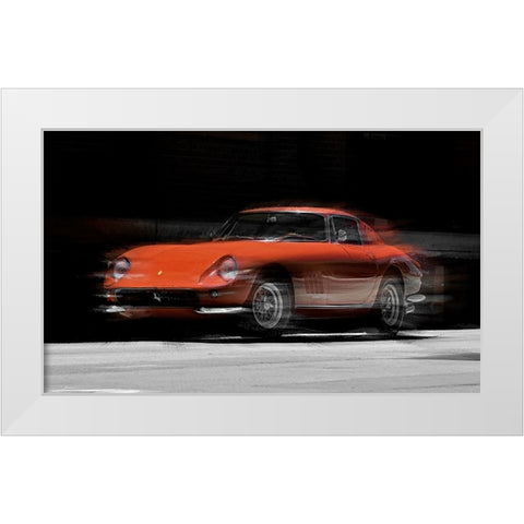 Ferrari 275 GTB White Modern Wood Framed Art Print by Manlove, David