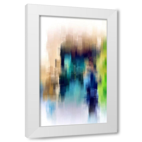 The Bystander White Modern Wood Framed Art Print by Manlove, David