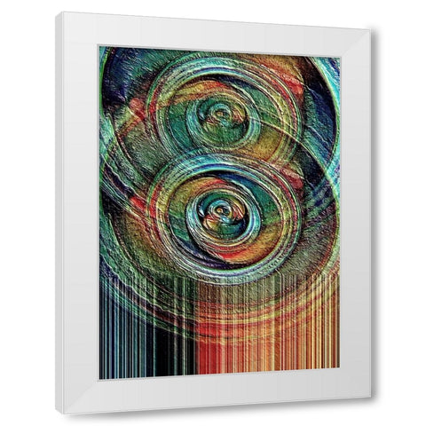 Oil and Water 2 White Modern Wood Framed Art Print by Manlove, David