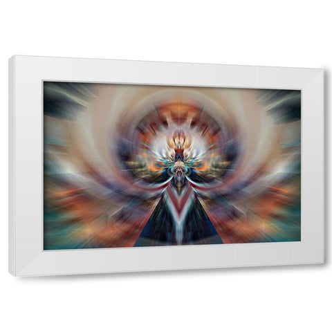 Sun Goddess White Modern Wood Framed Art Print by Manlove, David