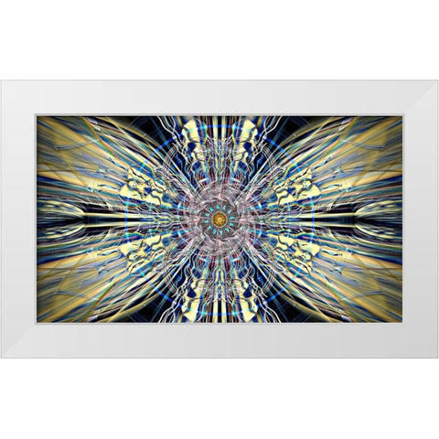 Plasmology White Modern Wood Framed Art Print by Manlove, David