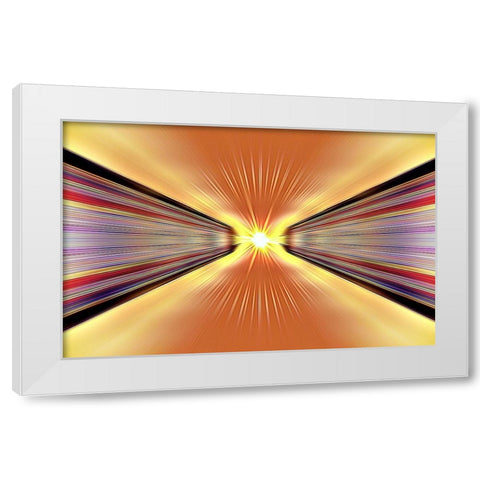 Light Speed cbs White Modern Wood Framed Art Print by Manlove, David