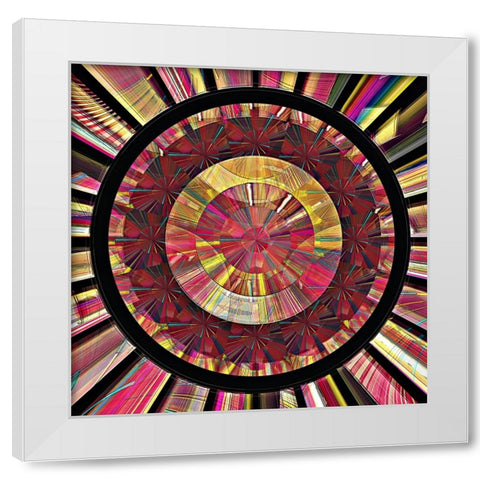 Pearl Electric Half-Hour Clock 2 White Modern Wood Framed Art Print by Manlove, David