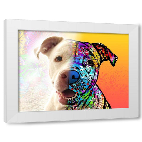 Gayl_Hyde Lola White Modern Wood Framed Art Print by Dean Russo Collection