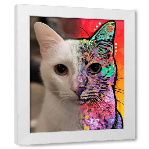 Katy Andaluz_Ezreal White Modern Wood Framed Art Print by Dean Russo Collection