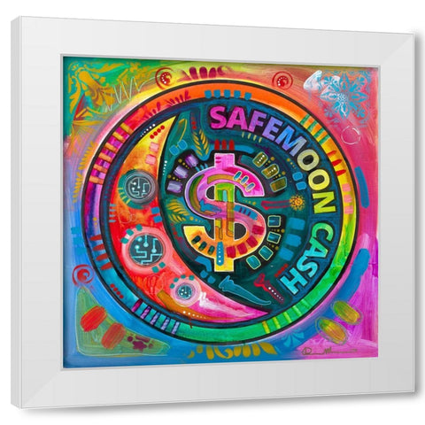 Safemoon Cash White Modern Wood Framed Art Print by Dean Russo Collection