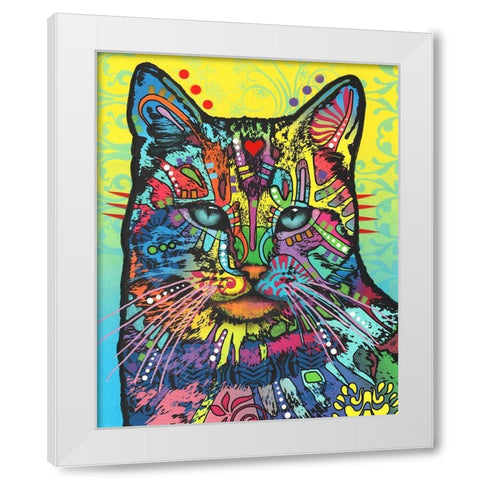 Solo White Modern Wood Framed Art Print by Dean Russo Collection