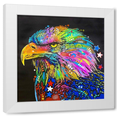 Bald Eagle White Modern Wood Framed Art Print by Dean Russo Collection