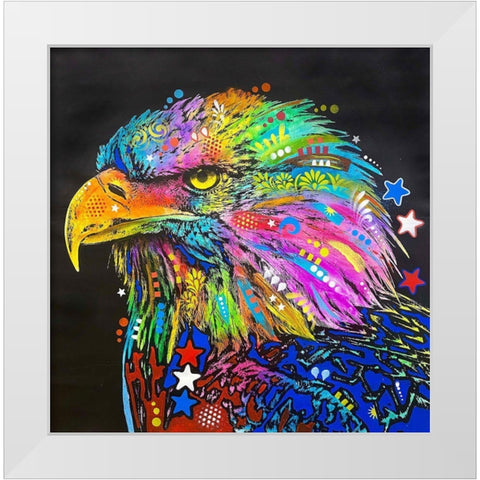 Bald Eagle White Modern Wood Framed Art Print by Dean Russo Collection