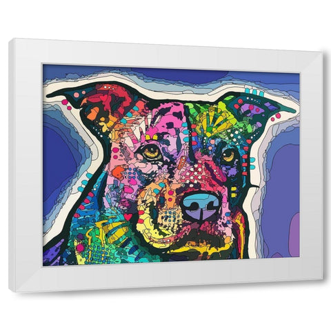 Life and Love White Modern Wood Framed Art Print by Dean Russo Collection