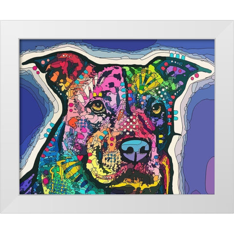 Life and Love White Modern Wood Framed Art Print by Dean Russo Collection