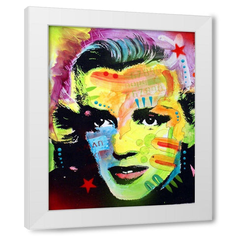 Marilyn Monroe I White Modern Wood Framed Art Print by Dean Russo Collection