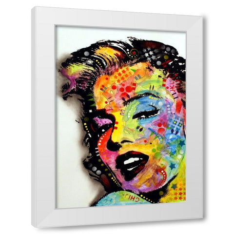 Marilyn Monroe II White Modern Wood Framed Art Print by Dean Russo Collection