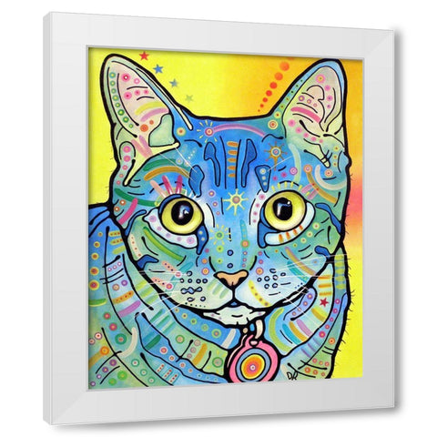 Vintage Maya White Modern Wood Framed Art Print by Dean Russo Collection