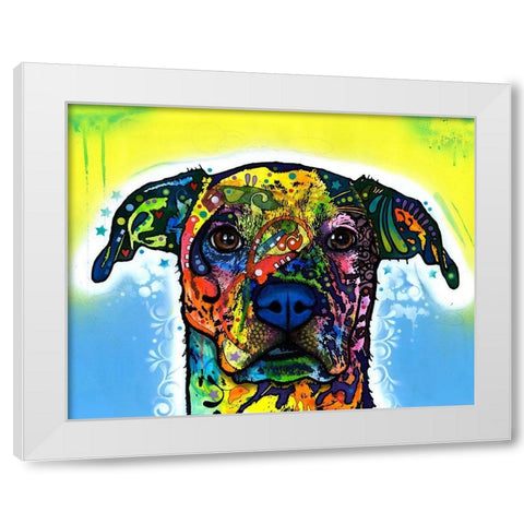 Fiesta White Modern Wood Framed Art Print by Dean Russo Collection