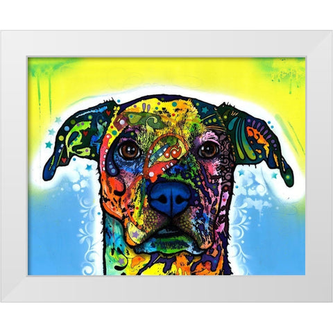 Fiesta White Modern Wood Framed Art Print by Dean Russo Collection