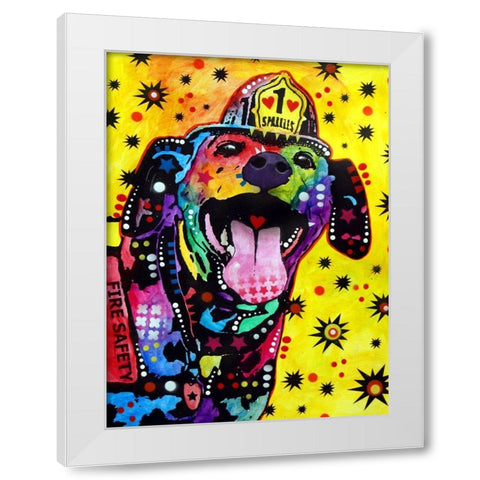 Sparkles White Modern Wood Framed Art Print by Dean Russo Collection