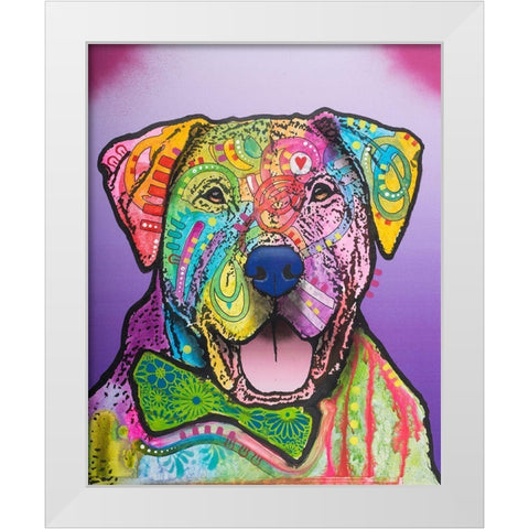 Charlie Brown Custom-002 White Modern Wood Framed Art Print by Dean Russo Collection