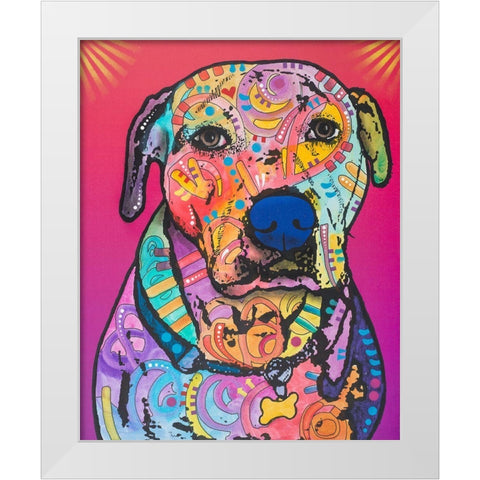 Chancey White Modern Wood Framed Art Print by Dean Russo Collection